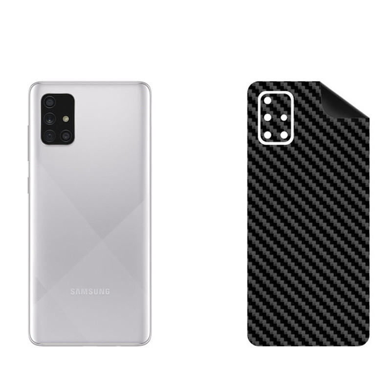 برچسب پوششی بستور مدل BT-Fiber طرح فیبر کربن مناسب برای گوشی موبایل سامسونگ Galaxy A71