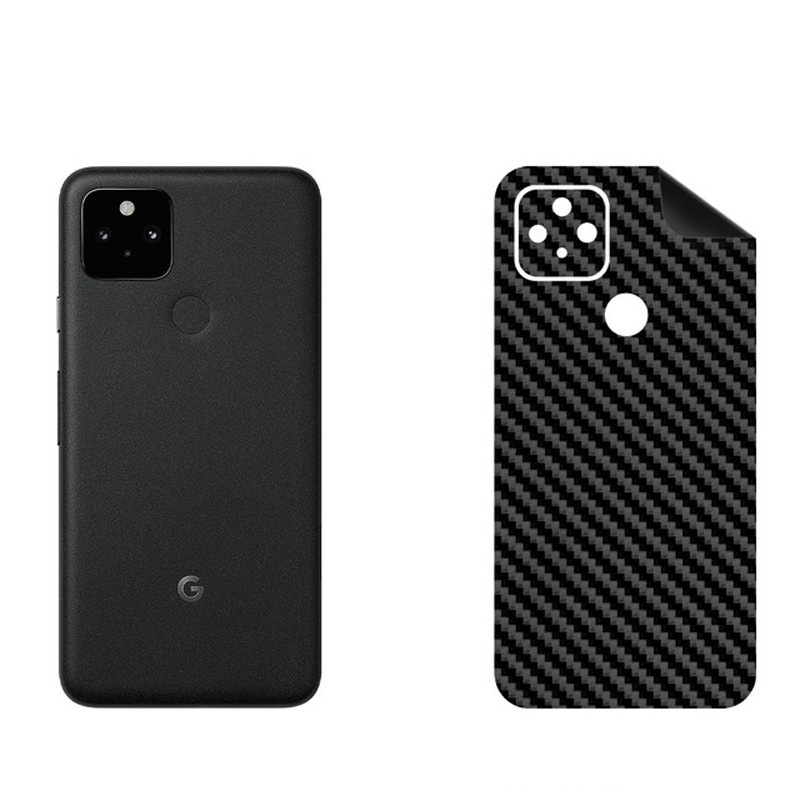 برچسب پوششی بستور مدل BT-Fiber طرح فیبر کربن مناسب برای گوشی موبایل گوگل Pixel 5