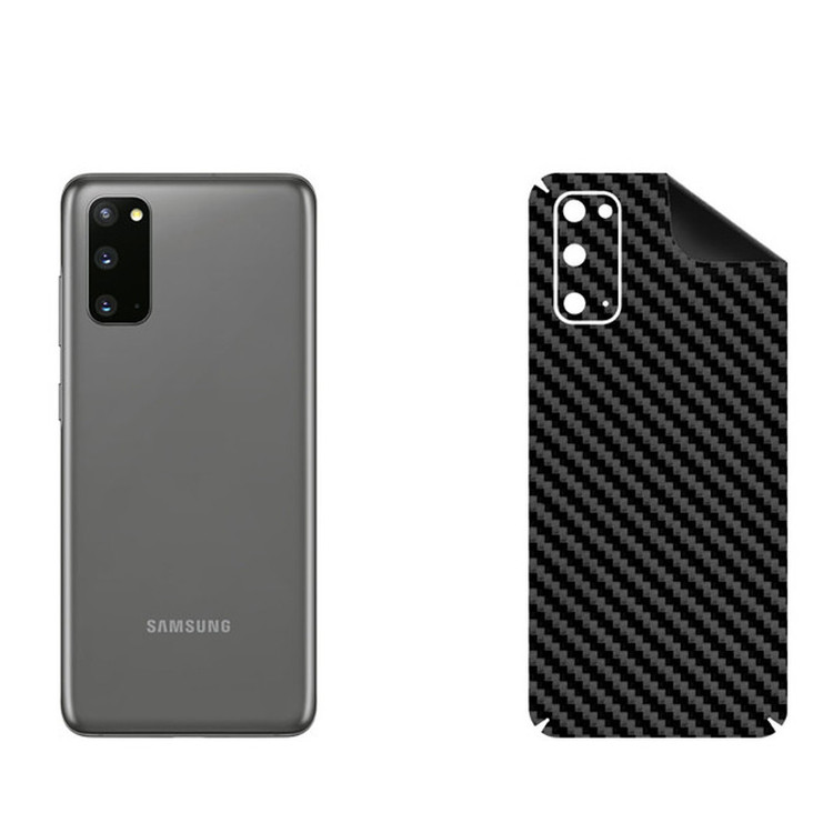 برچسب پوششی مدل BT-Fiber طرح فیبر کربن مناسب برای گوشی موبایل سامسونگ Galaxy S20