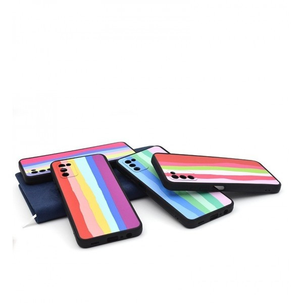 کاور مدل آبرنگی ژله ای محافظ لنزدار مناسب برای گوشی موبایل سامسونگ Galaxy A03s