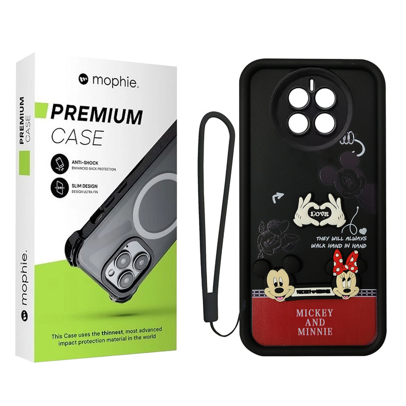 کاور موفی مدل Silicone Puffer Minni Mouse Strap مناسب برای گوشی موبایل ریلمی 12 pro به همراه بند