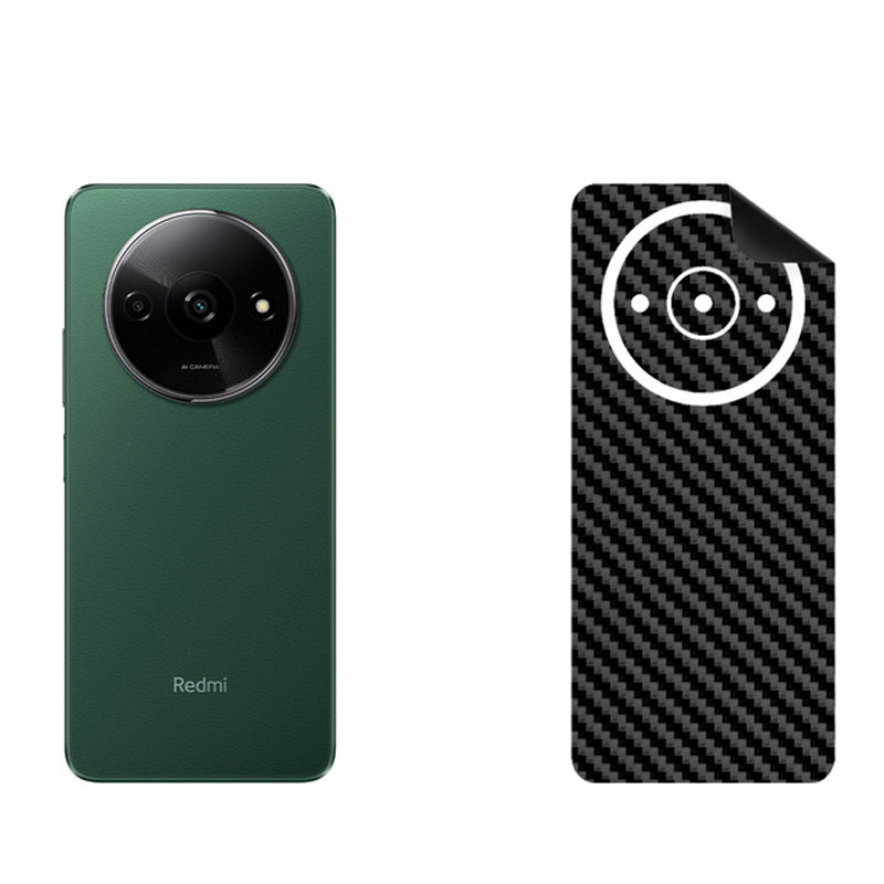 برچسب پوششی بستور طرح کربن مدل BT-Fiber طرح فیبر کربن مناسب برای گوشی موبایل شیائومی Redmi A3X