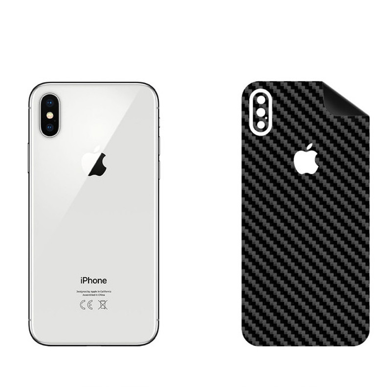 برچسب پوششی بستور مدل BT-Fiber طرح فیبر کربن مناسب برای گوشی موبایل اپل iPhone X