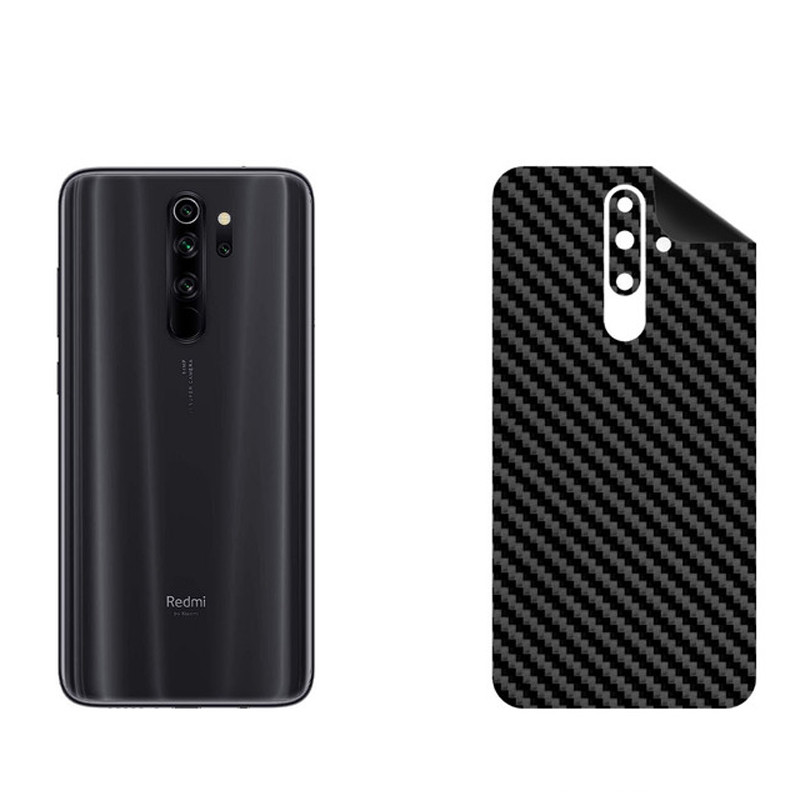 برچسب پوششی بستور مدل BT-Fiber طرح فیبر کربن مناسب برای گوشی موبایل شیائومی Redmi Note 8 Pro