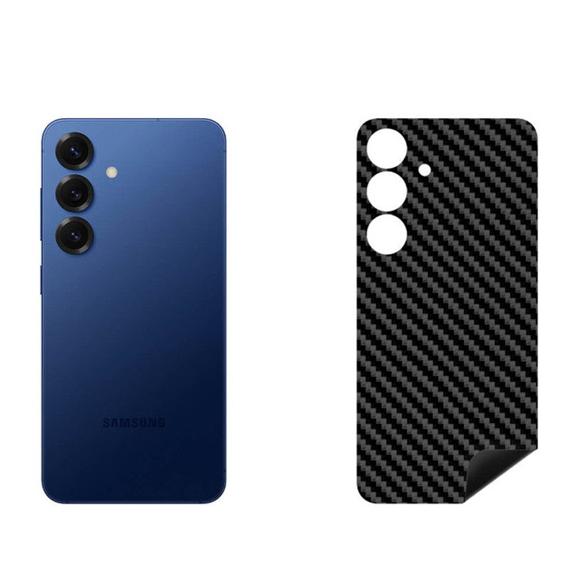 برچسب پوششی بستور طرح کربن مدل BT-Fiber طرح فیبر کربن مناسب برای گوشی موبایل سامسونگ Galaxy S25