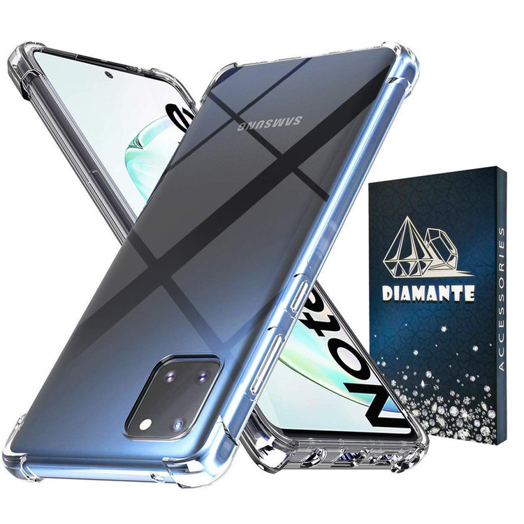 کاور دیامانته مدل shiny navy مناسب برای گوشی موبایل سامسونگ Galaxy Note 10 lite