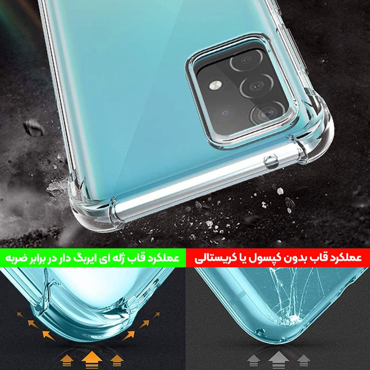 کاور مدل ژله ای کپسول دار مناسب برای گوشی موبایل سامسونگ Galaxy A71