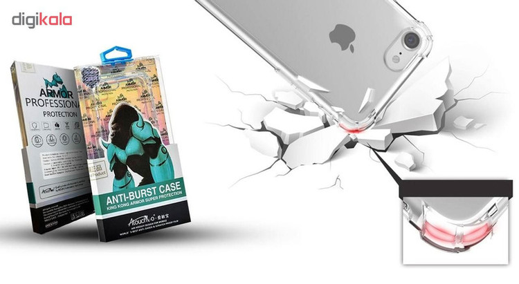 کاور شفاف کینگ کونگ مدل Anti-Burst مناسب برای گوشی موبایل اپل iPhone 6Plus/6S Plus