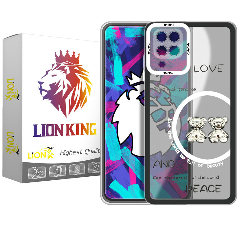 کاور لاین کینگ مدل دو خرسLOVE مناسب برای گوشی موبایل سامسونگ Galaxy A12