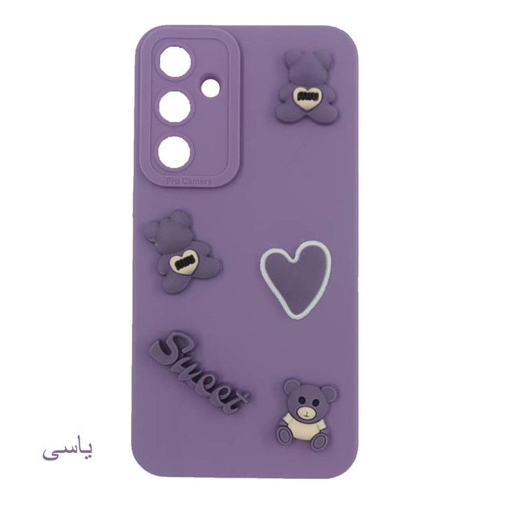 کاور لیمیا مدل عروسکی لنزدار ژله ای طرح Sweet مناسب برای گوشی موبایل سامسونگ Galaxy A15 به همراه بند آویز