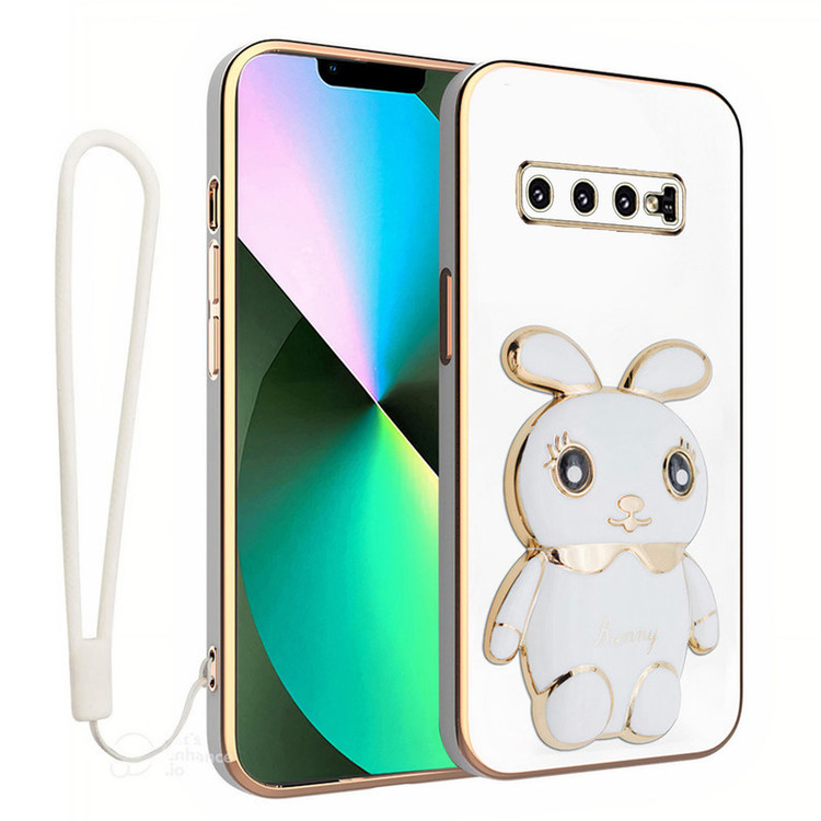کاور اسپارتان مدل Bunny Strap مناسب برای گوشی موبایل سامسونگ Galaxy S10 به همراه بند