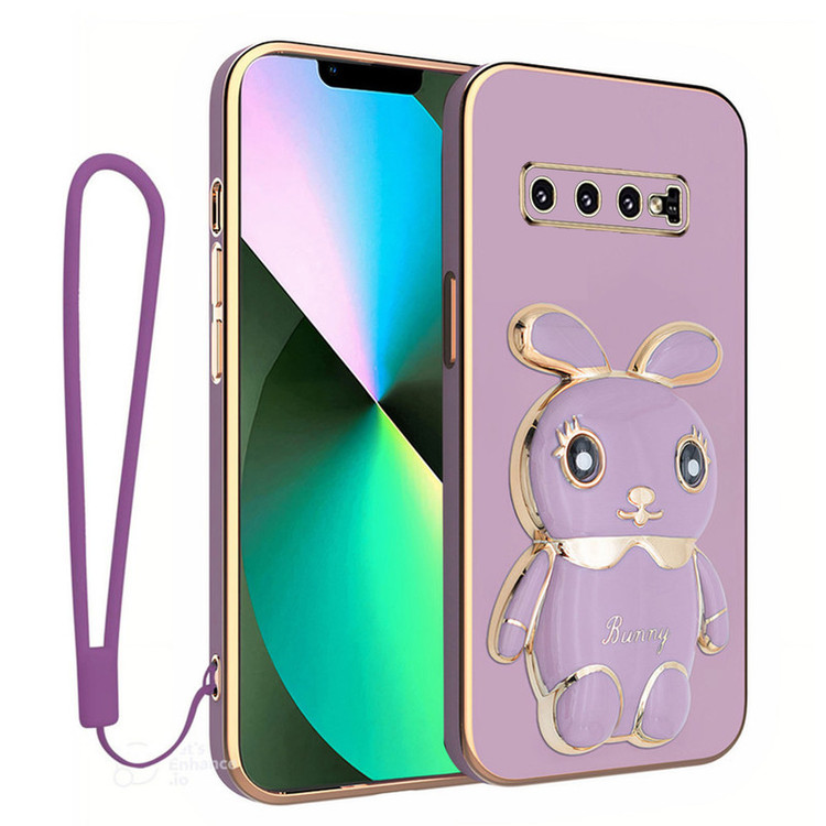 کاور اسپارتان مدل Bunny Strap مناسب برای گوشی موبایل سامسونگ Galaxy S10 به همراه بند