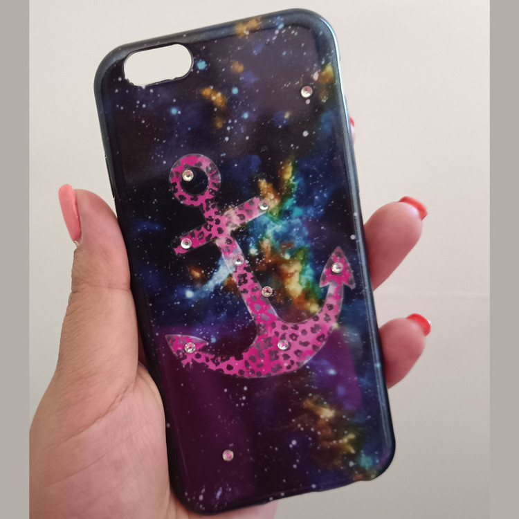 کاور مدل ژله ای طرح لنگر مناسب برای گوشی موبایل اپل iPhone 6/6S