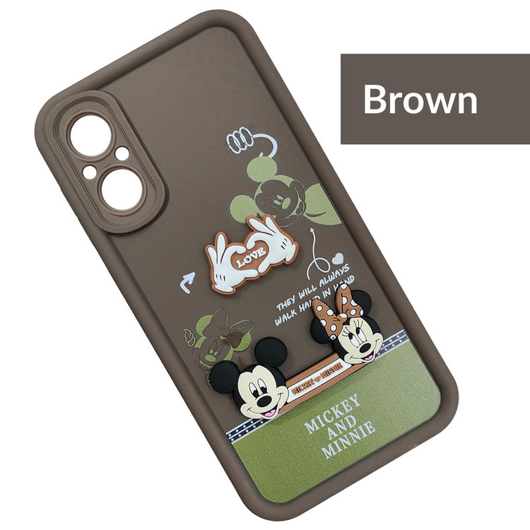 کاور موفی مدل Silicone Puffer Minni Mouse Strap مناسب برای گوشی موبایل ریلمی Realme C67 به همراه بند