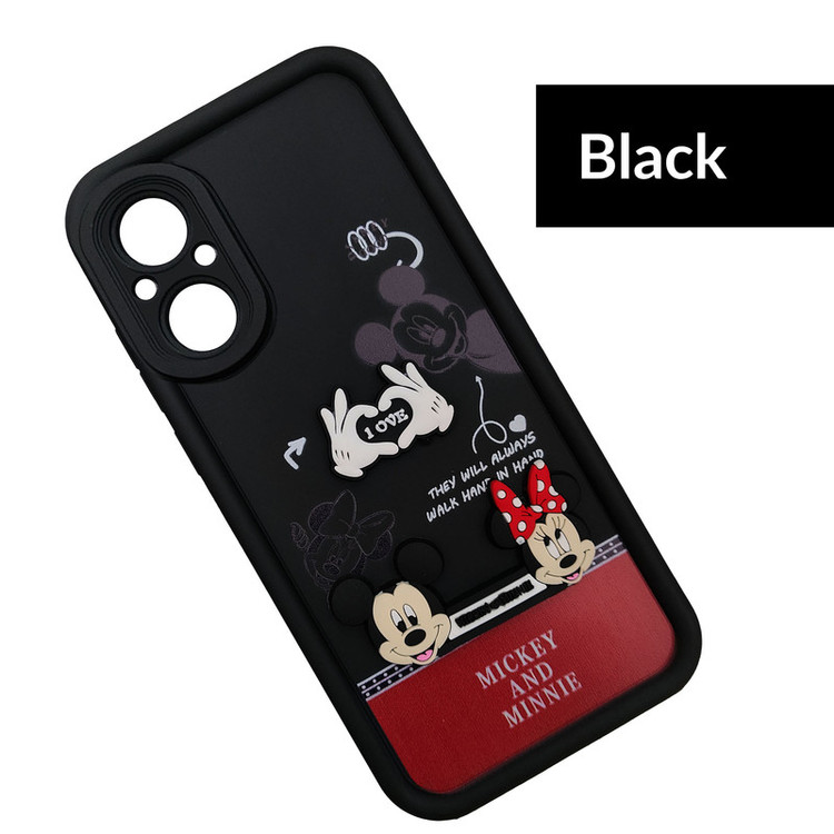 کاور موفی مدل Silicone Puffer Minni Mouse Strap مناسب برای گوشی موبایل ریلمی Realme C67 به همراه بند