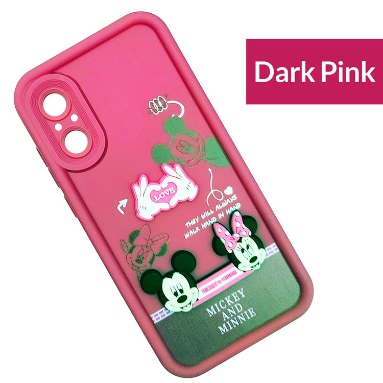 کاور موفی مدل Silicone Puffer Minni Mouse Strap مناسب برای گوشی موبایل ریلمی Realme C67 به همراه بند