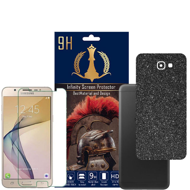 برچسب پوششی اینفینیتی مدل PRO MAX مناسب برای گوشی موبایل سامسونگ GALAXY J7 PRO به همراه محافظ صفحه نمایش