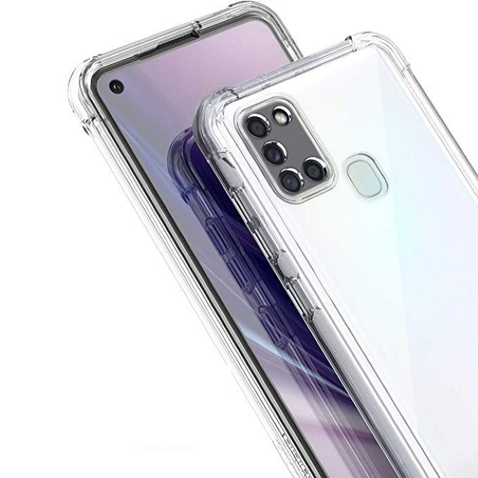 کاور مدل ژله ای مناسب برای گوشی موبایل سامسونگ Galaxy A21s به همراه محافظ لنز دوربین