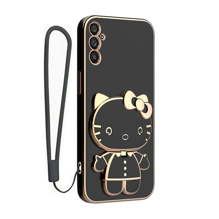 کاور گاردتک آساک مدل Kitty Strap مناسب برای گوشی موبایل سامسونگ Galaxy M55/ C55 به همراه بندآویز