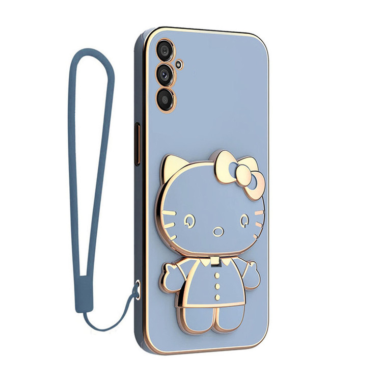 کاور گاردتک آساک مدل Kitty Strap مناسب برای گوشی موبایل سامسونگ Galaxy M55/ C55 به همراه بندآویز