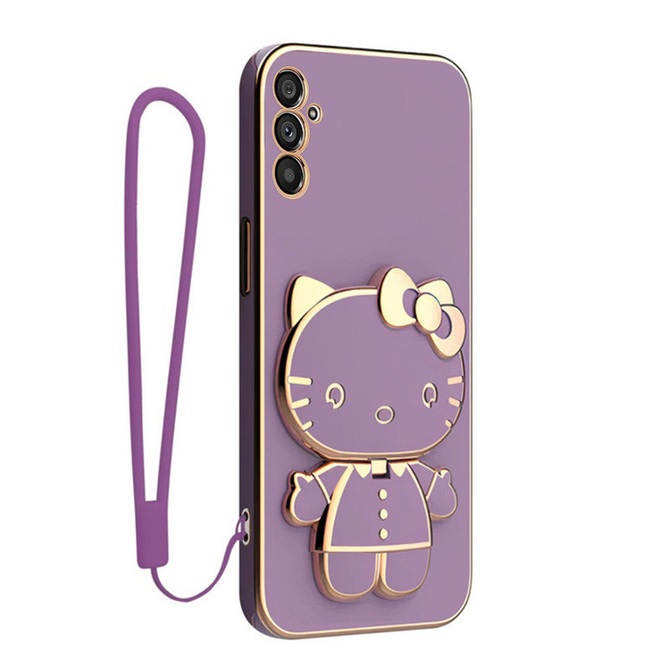 کاور گاردتک آساک مدل Kitty Strap مناسب برای گوشی موبایل سامسونگ Galaxy M55/ C55 به همراه بندآویز