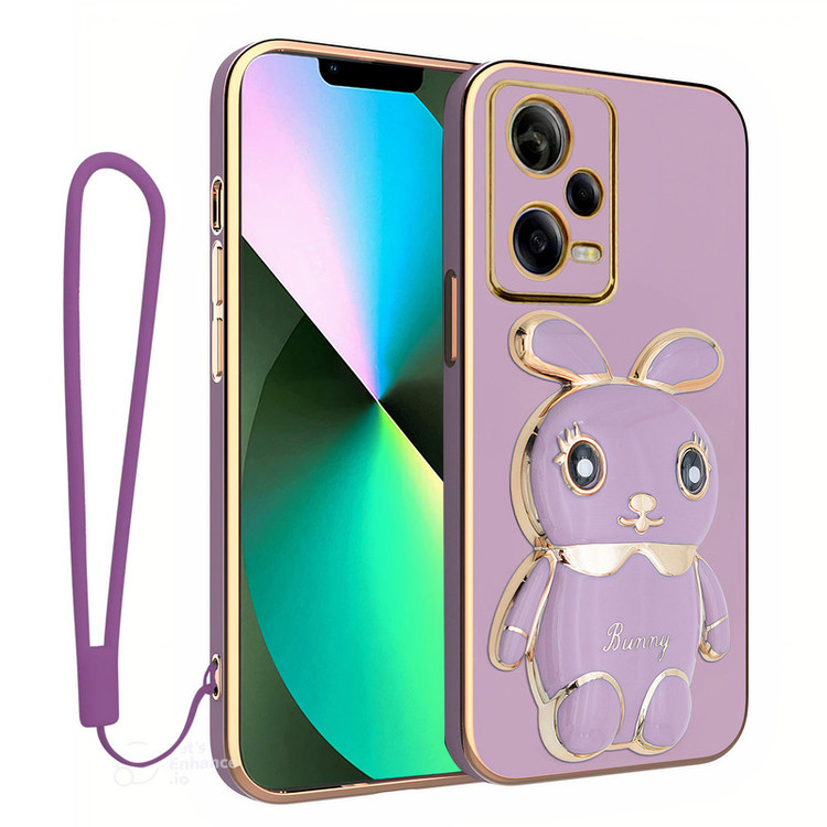 کاور اسپارتان مدل Bunny Strap مناسب برای گوشی موبایل شیائومی Poco X5 Pro به همراه بند