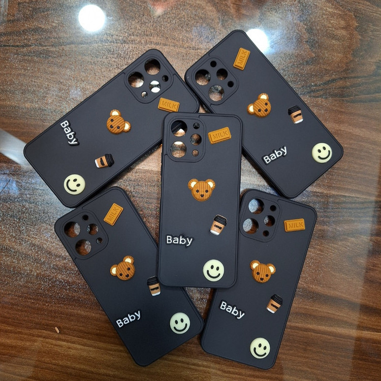 کاور طرح عروسک بیبی برجسته مدل Redmi 12 مناسب برای گوشی موبایل شیائومی Redmi 12 4g