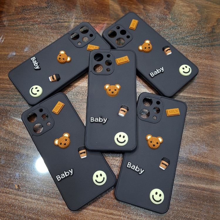 کاور طرح عروسک بیبی برجسته مدل Redmi 12 مناسب برای گوشی موبایل شیائومی Redmi 12 4g