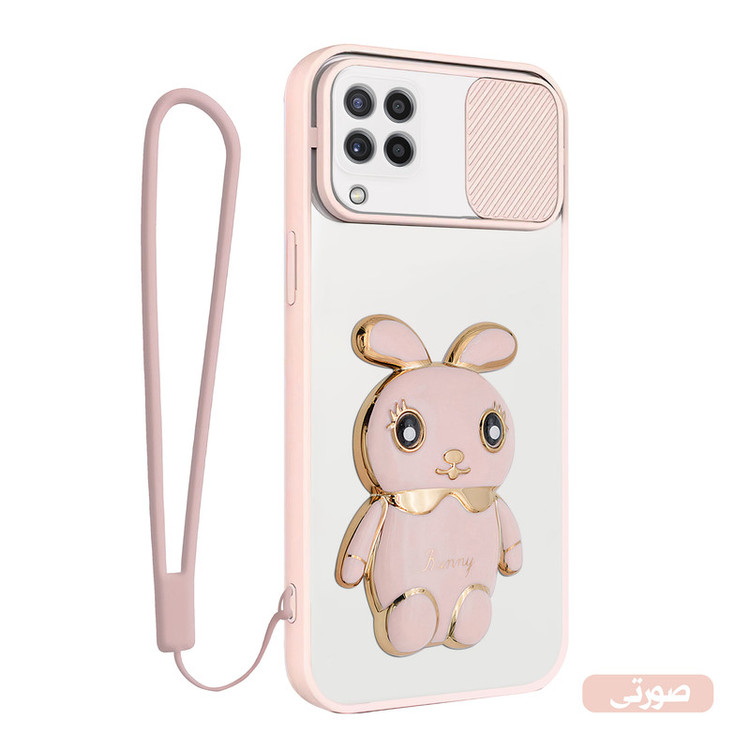 کاور اسپارتان مدل Camshield Bunny مناسب برای گوشی موبایل سامسونگ Galaxy A22 4G / M32 4G به همراه بند نگهدارنده