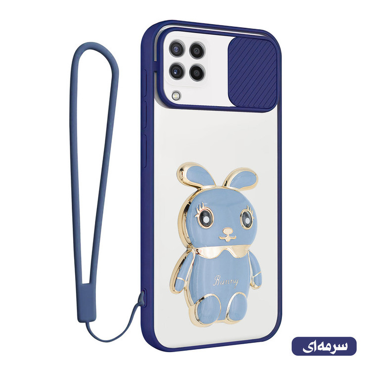 کاور اسپارتان مدل Camshield Bunny مناسب برای گوشی موبایل سامسونگ Galaxy A22 4G / M32 4G به همراه بند نگهدارنده