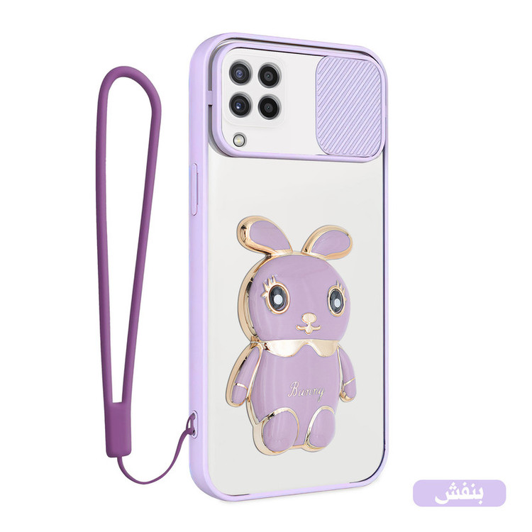 کاور اسپارتان مدل Camshield Bunny مناسب برای گوشی موبایل سامسونگ Galaxy A22 4G / M32 4G به همراه بند نگهدارنده
