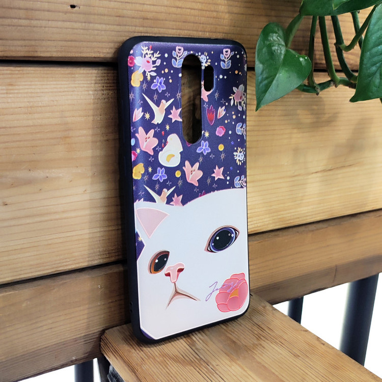 کاور مدل گربه کد 03 مناسب برای گوشی موبایل شیائومی Redmi note 8 pro