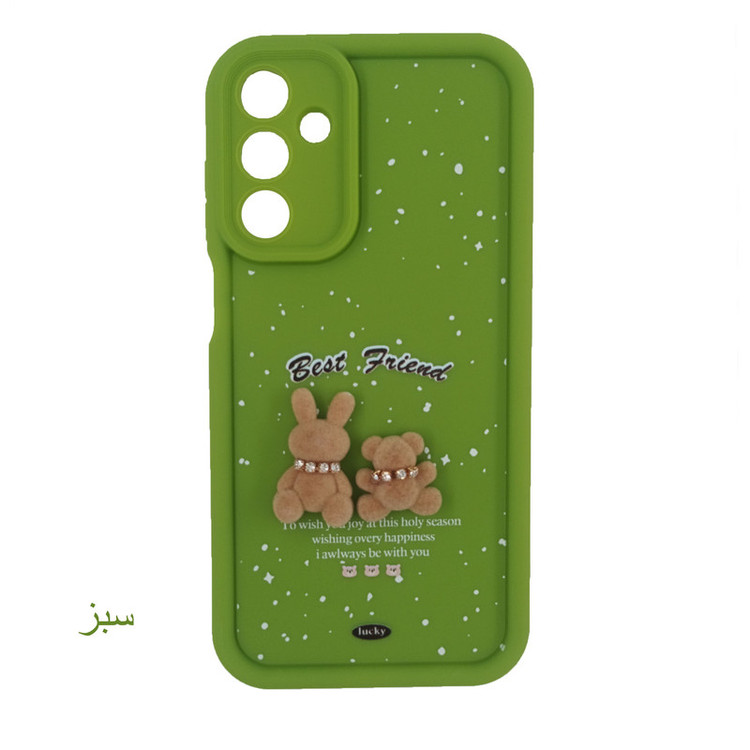 کاور لیمیا مدل فانتزی لنزدار عروسکی طرح سولید برفی مناسب برای گوشی موبایل سامسونگ Galaxy A25