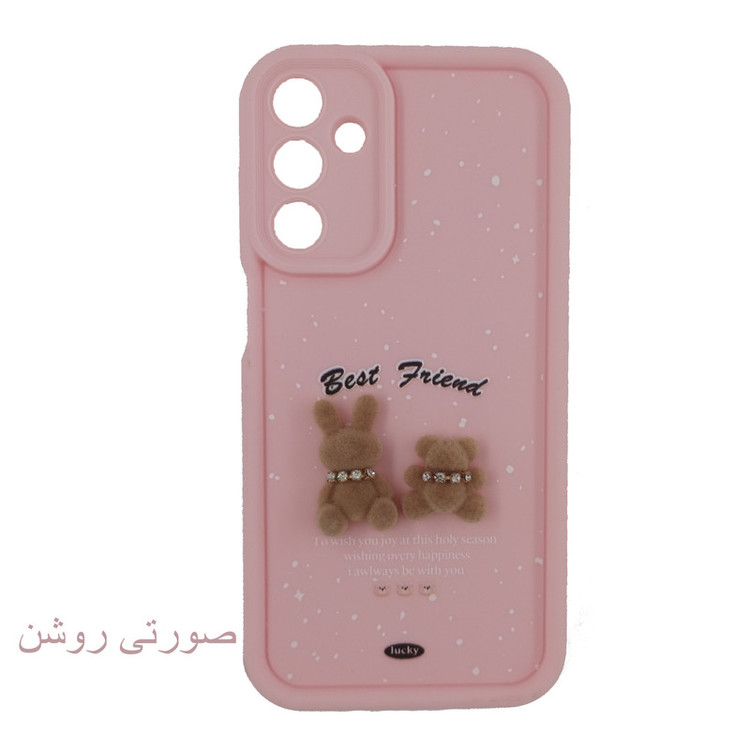 کاور لیمیا مدل فانتزی لنزدار عروسکی طرح سولید برفی مناسب برای گوشی موبایل سامسونگ Galaxy A25
