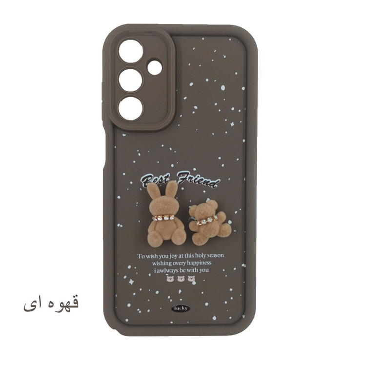 کاور لیمیا مدل فانتزی لنزدار عروسکی طرح سولید برفی مناسب برای گوشی موبایل سامسونگ Galaxy A25