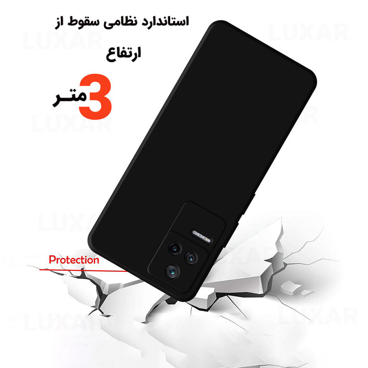کاور لوکسار مدل سیلیکونی مناسب برای گوشی موبایل شیائومی Redmi K40S / Poco F4 5G