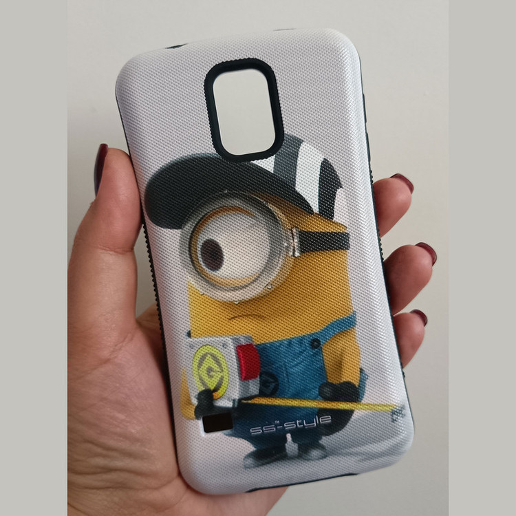 کاور مدل 360 درجه ضد ضربه کد 27-0 طرح مینیون ها مناسب برای گوشی موبایل سامسونگ Galaxy S5
