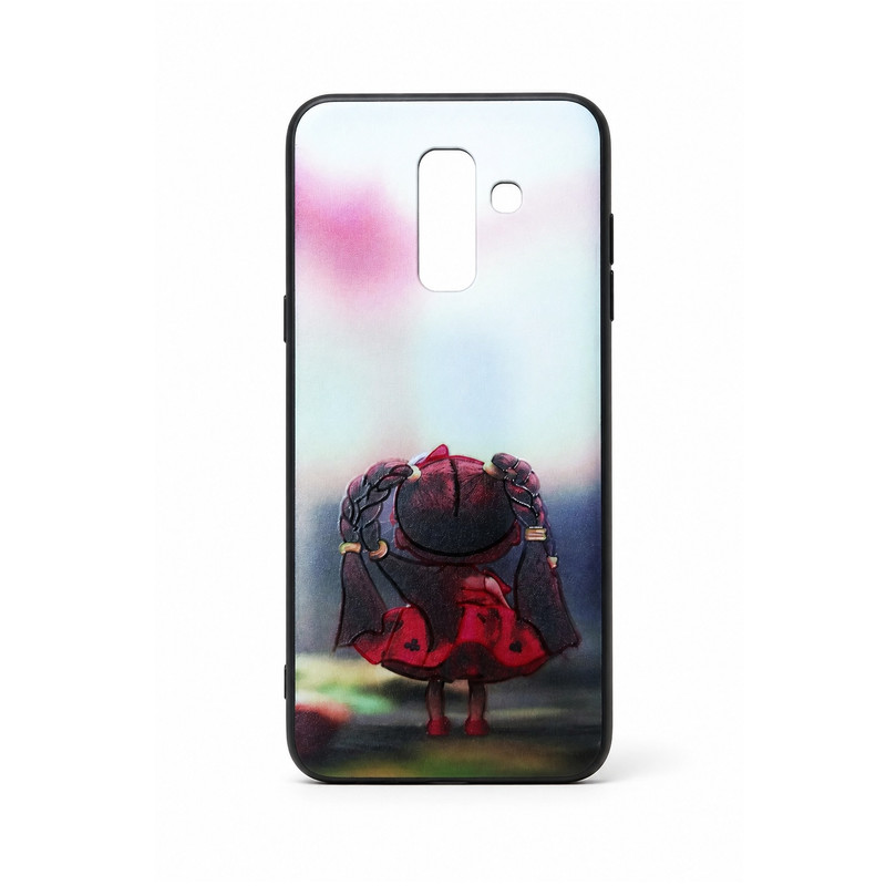 کاور طرح دخترانه مدل FH82 مناسب برای گوشی موبایل سامسونگ Galaxy A6 Plus