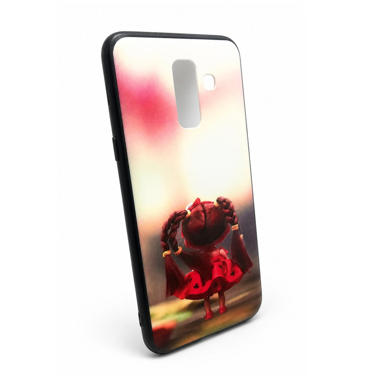 کاور طرح دخترانه مدل FH82 مناسب برای گوشی موبایل سامسونگ Galaxy A6 Plus
