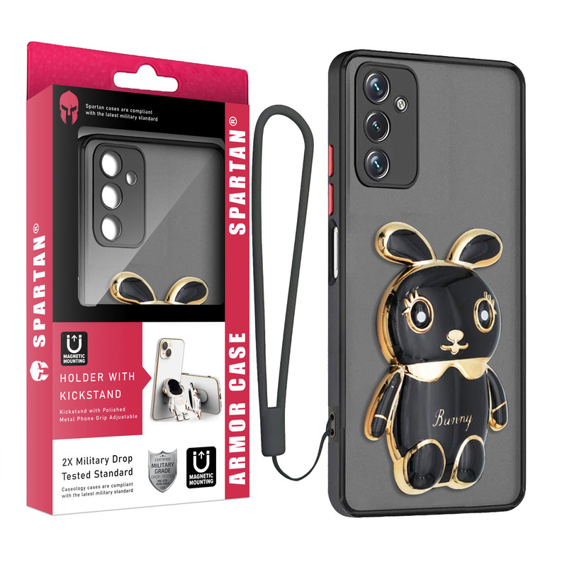 کاور اسپارتان مدل MBC Bunny strap مناسب برای گوشی موبایل سامسونگ Galaxy A35 به همراه بندآویز