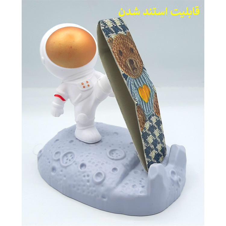 کاور لاین کینگ طرح خرس 3D مناسب برای گوشی موبایل سامسونگ Galaxy A13 4G به همراه پایه نگهدارنده