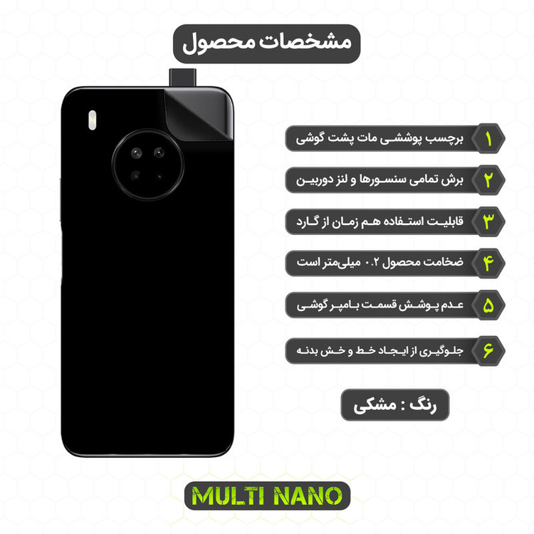 برچسب پوششی مولتی نانو مدل X-F1M مناسب برای گوشی موبایل هوآوی Nova Y9A