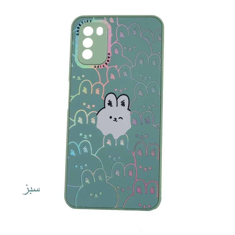 کاور لیمیا مدل فانتزی پشت شیشه ای طرح عروسکی شبرنگی مناسب برای گوشی موبایل سامسونگ Galaxy A03s