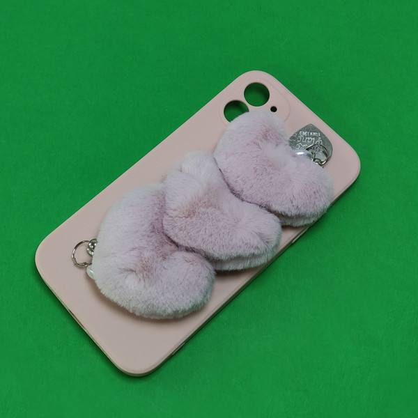 کاور مدل قلب پشمالو مناسب برای گوشی موبایل اپل IPHONE 11