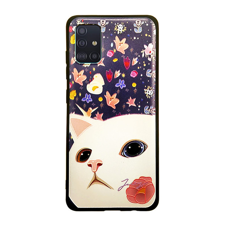 کاور مدل گربه کد 03 مناسب برای گوشی موبایل سامسونگ Galaxy A51