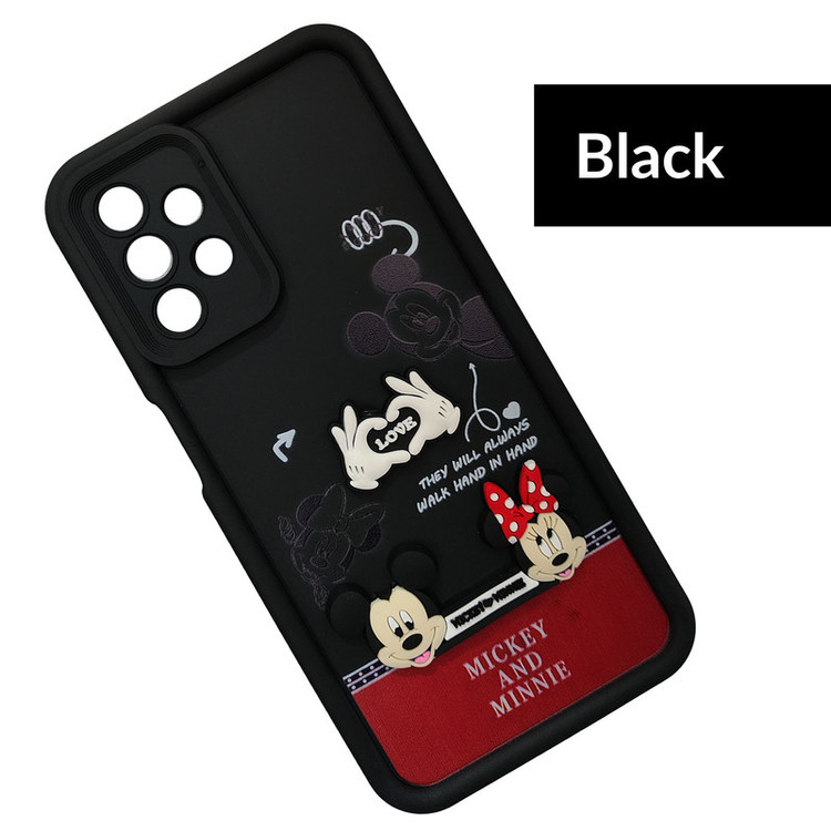 کاور موفی مدل Silicone Puffer Minni Mouse Strap مناسب برای گوشی موبایل سامسونگ Galaxy A32 4G به همراه بندآویز