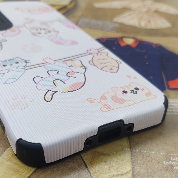 کاور لاین کینگ مدل گربه و جوراب مناسب برای گوشی موبایل شیائومی Redmi 12C / Poco C55