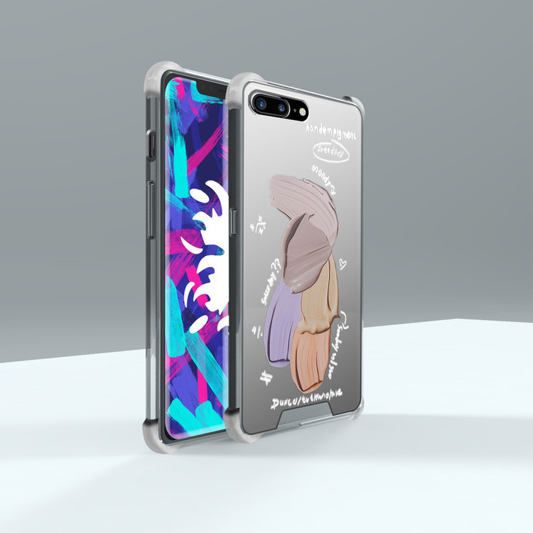 کاور لاین کینگ مدل آینه ایی نشکن طرح گواش مناسب برای گوشی موبایل اپل iPhone 7/8 Plus