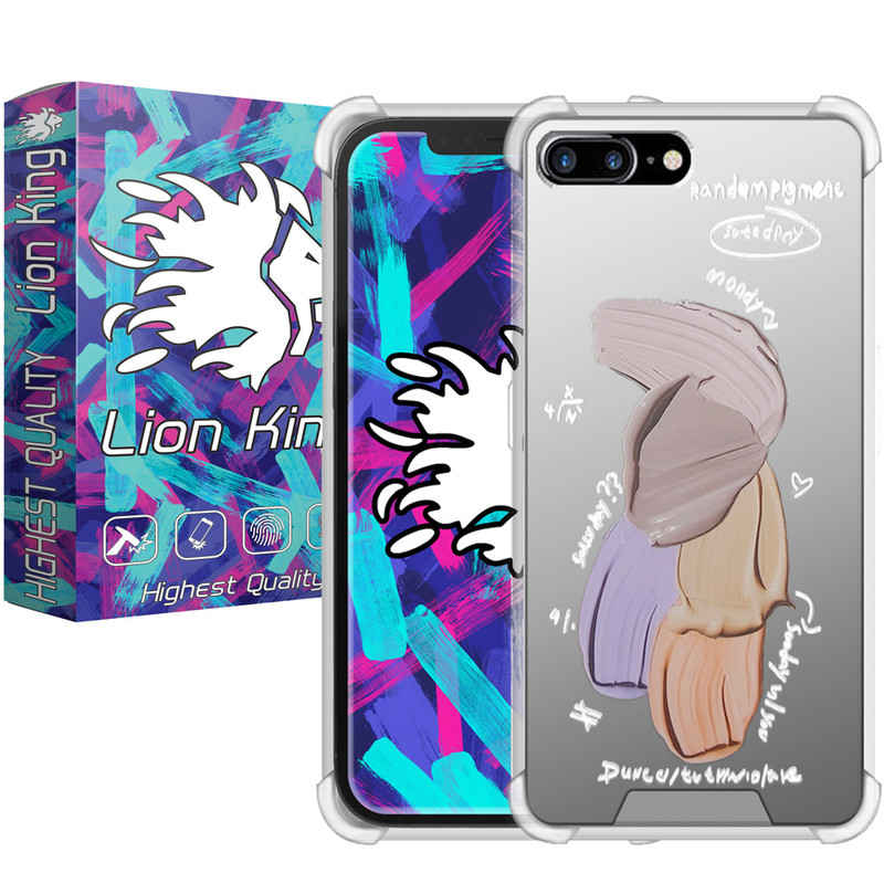 کاور لاین کینگ مدل آینه ایی نشکن طرح گواش مناسب برای گوشی موبایل اپل iPhone 7/8 Plus