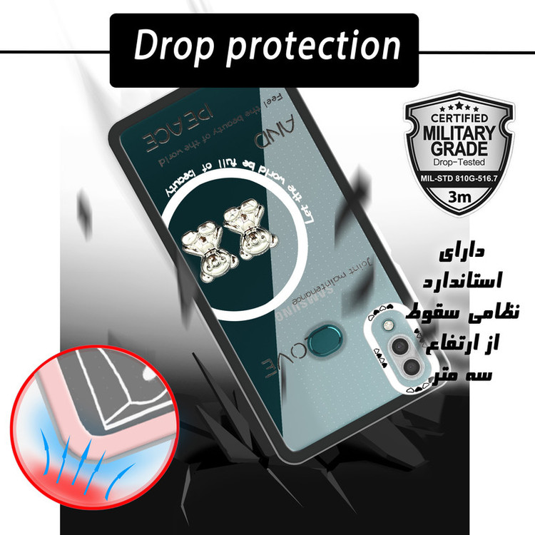 کاور لاین کینگ مدل دو خرسLOVE مناسب برای گوشی موبایل سامسونگ Galaxy A10s